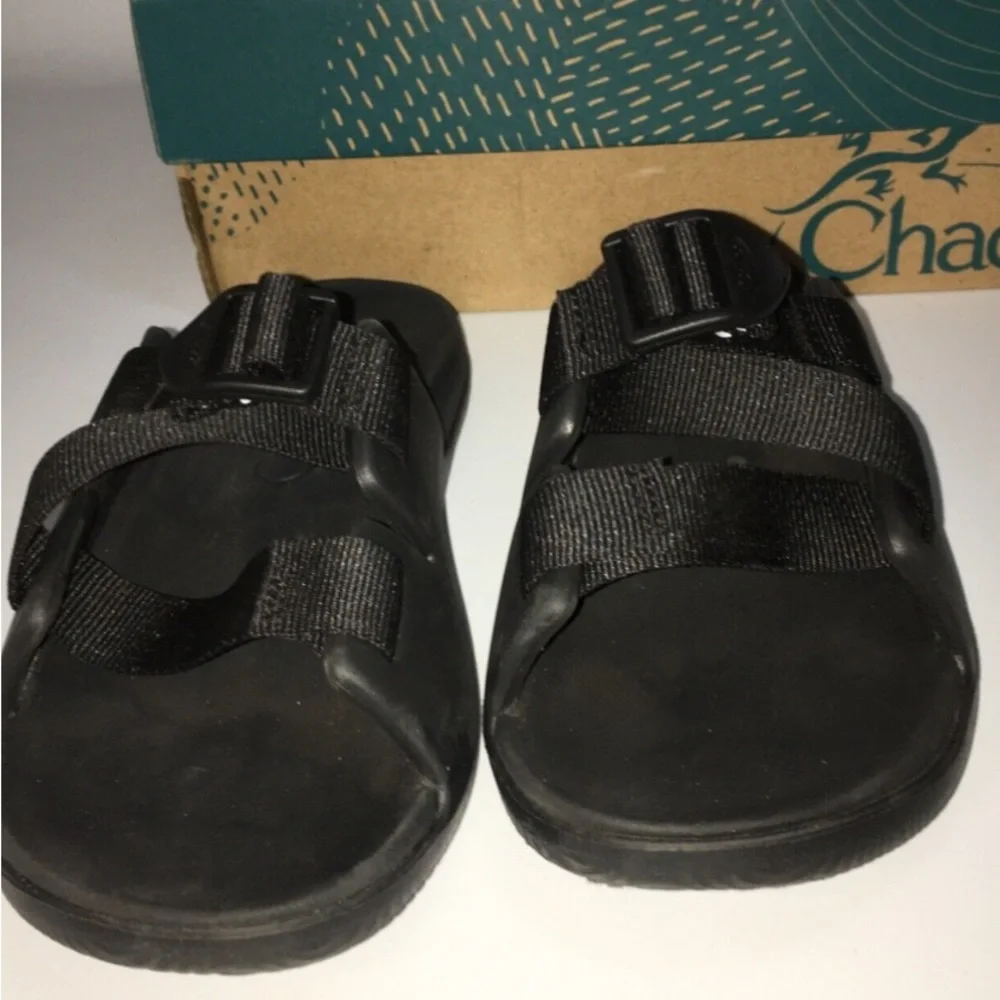 Chaco Chillo black kids water shoes sandals size 3 new - Picture 3 of 8